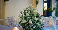 Wedding decoration with flowers